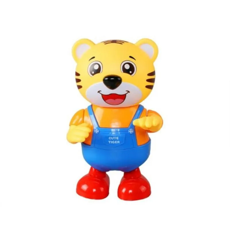 Brinquedo Interativo Infantil Tigre Dançarino Com Som E Luz
