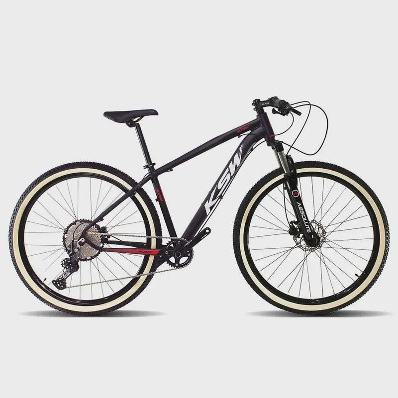 Bicicleta aro 29 ksw 12 velocidades Câmbio Shimano deore Trava Ombro