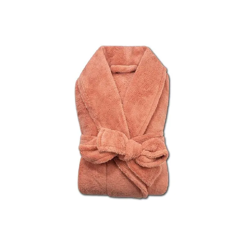 Roupão Microfibra Camesa Unissex Inverno Frio Terracota