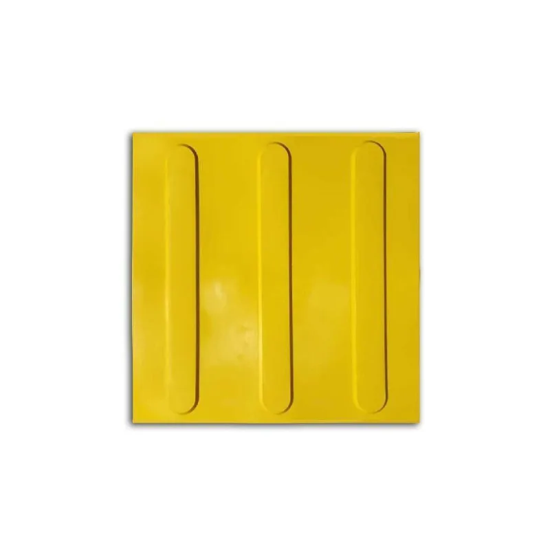 Piso Tátil Direcional 10 Peças 25X25 Amarelo