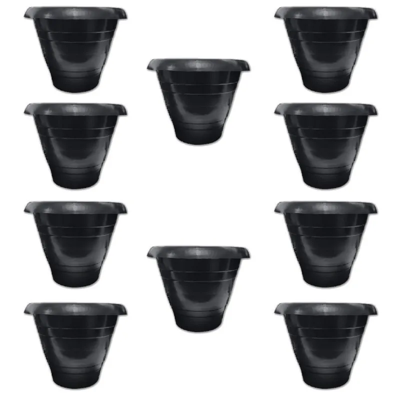 Kit 10 Vasos Plásticos Pote Grande 3,5L Mudas E Flores