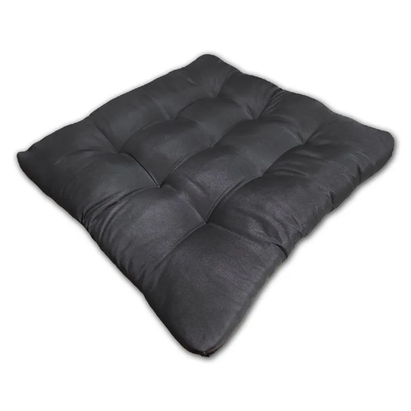Almofada Futon Assento Decoração 50x50cm Flat Cinza Escuro