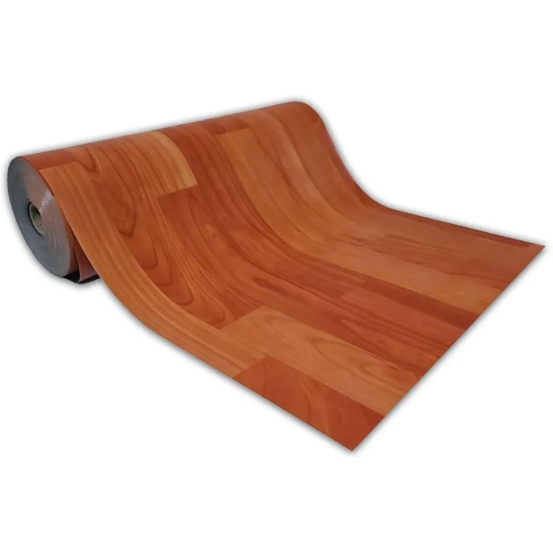 Passadeira Em Manta Vinilico Similar Laminado 0,50x5,00 Madeira Marrom Claro