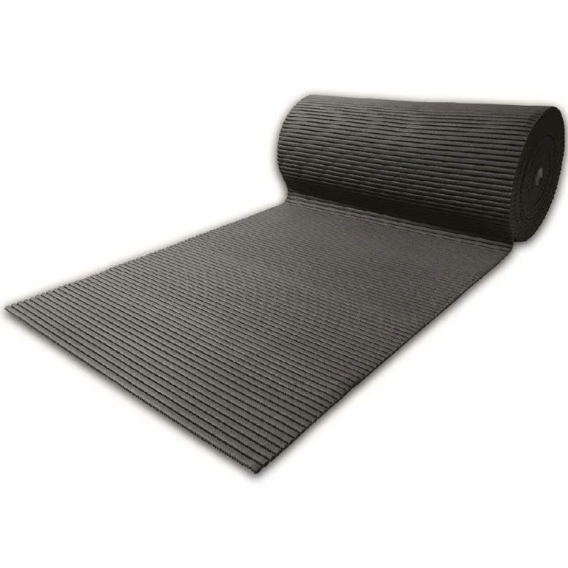 Tapete Passadeira Emborrachada Pvc Antiderrapante 0,65x5,00m Grafite