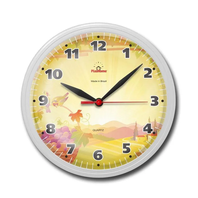 Relógio De Parede Omega 24Cm Quartz Phr003 Diversos Modelos