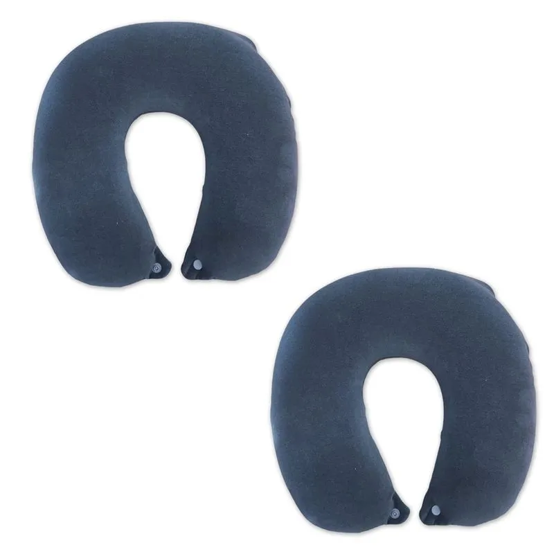Kit 2 Travesseiro Pescoço Almofada Viagem Travel Plush Nap