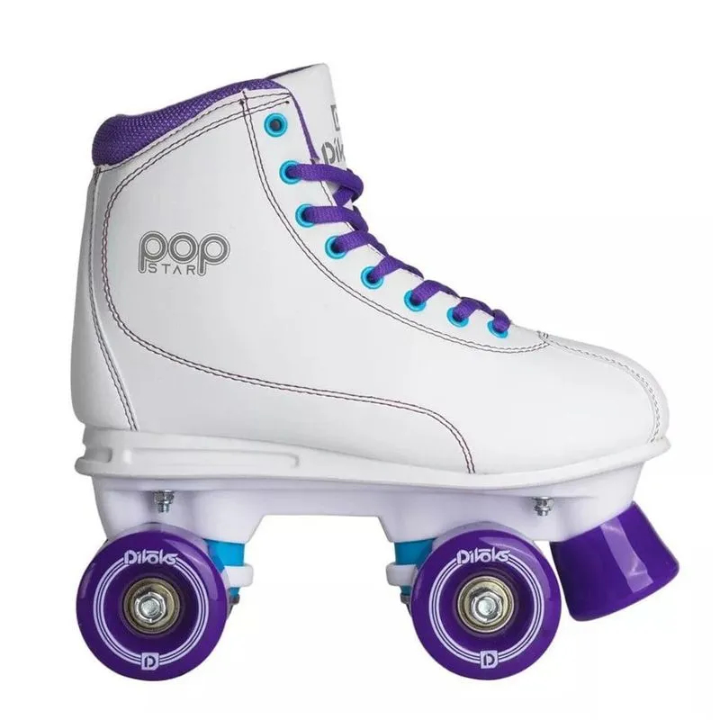 Patins Quad 4 Rodas Roller Feminino Divoks Pop Star Retrô 36