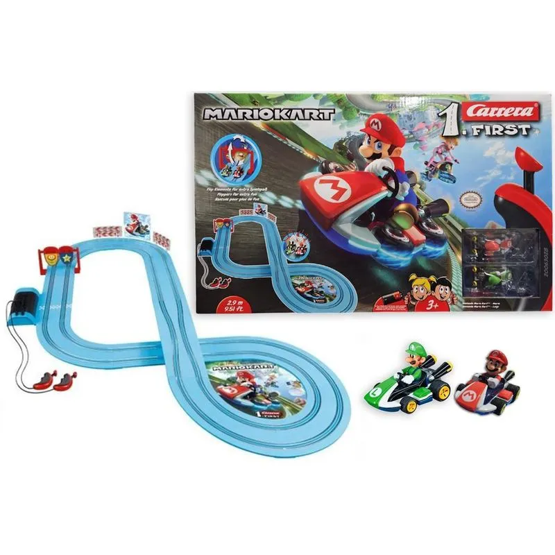 Autorama Pista Eletrica Mario Kart Vs Luigi Carrera 2,9mt