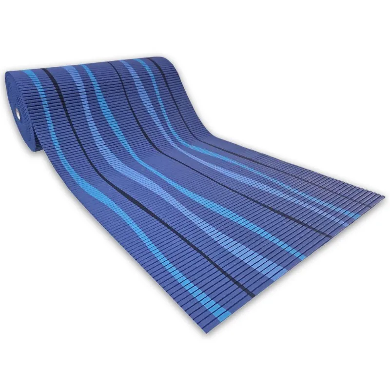 Tapete Passadeira Emborrachada Pvc Antiderrapante 0,65x5,00m Ondas