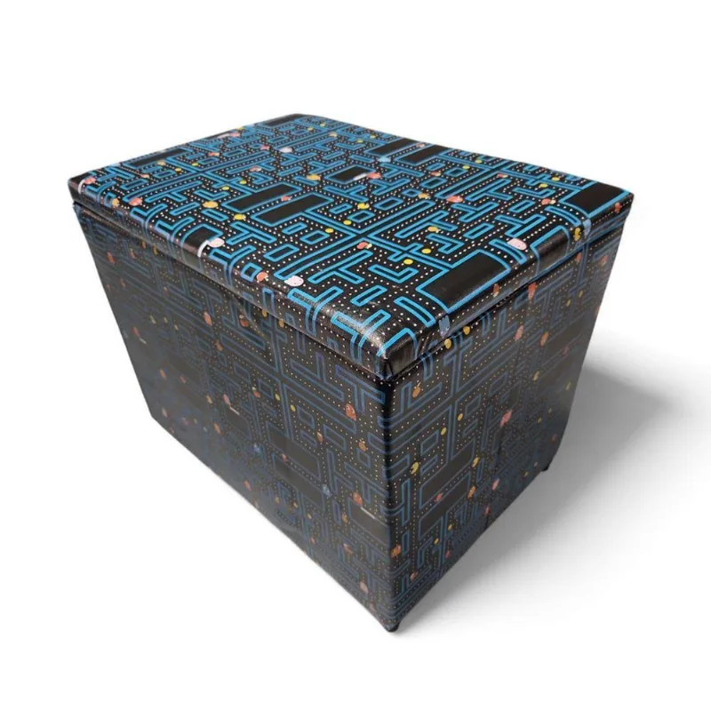 Puff Baú Banqueta Retangular Organizar E Decorar 55cm Come Come Courino