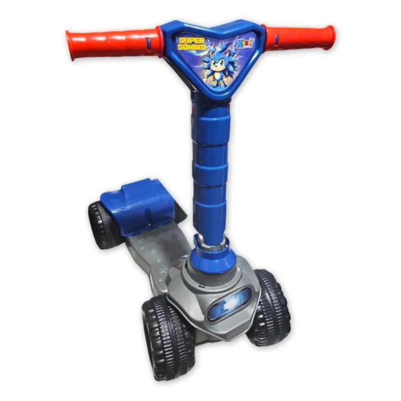 Patinete Infantil Ajuste De Altura Dobrável 4 Rodas Kendy
