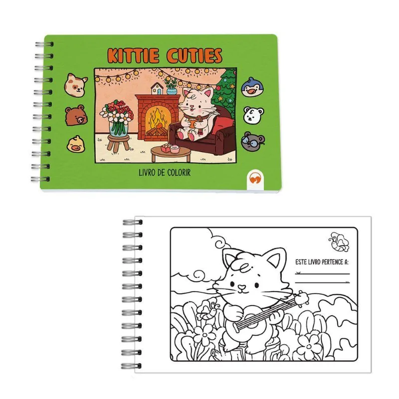 Livro De Colorir Kittie Cuties Vale Das Letras 64 Páginas