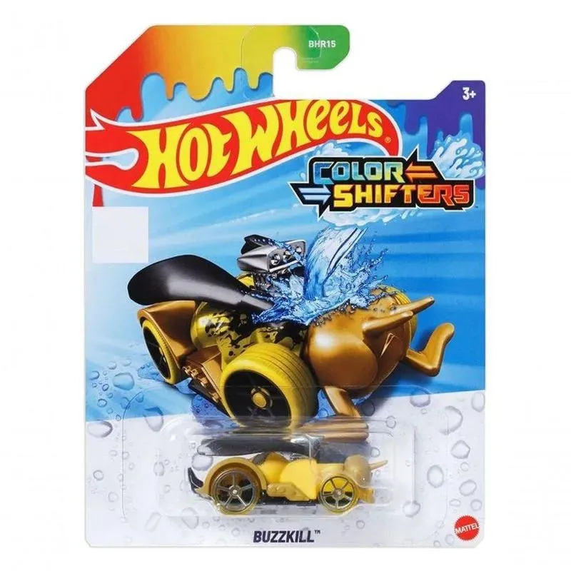 Carrinho Hot Wheels Muda De Cor Color Shifters Mattel 1/64 Buzzkill