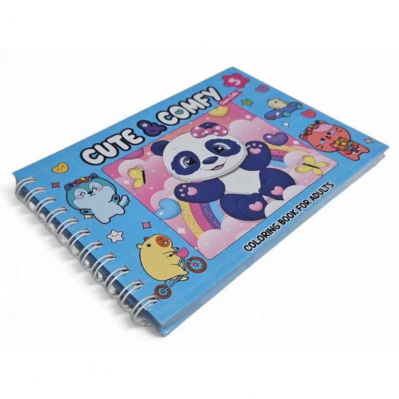 Livro De Colorir Cute &amp; Comfy Super Extra Capa Dura Edição 5