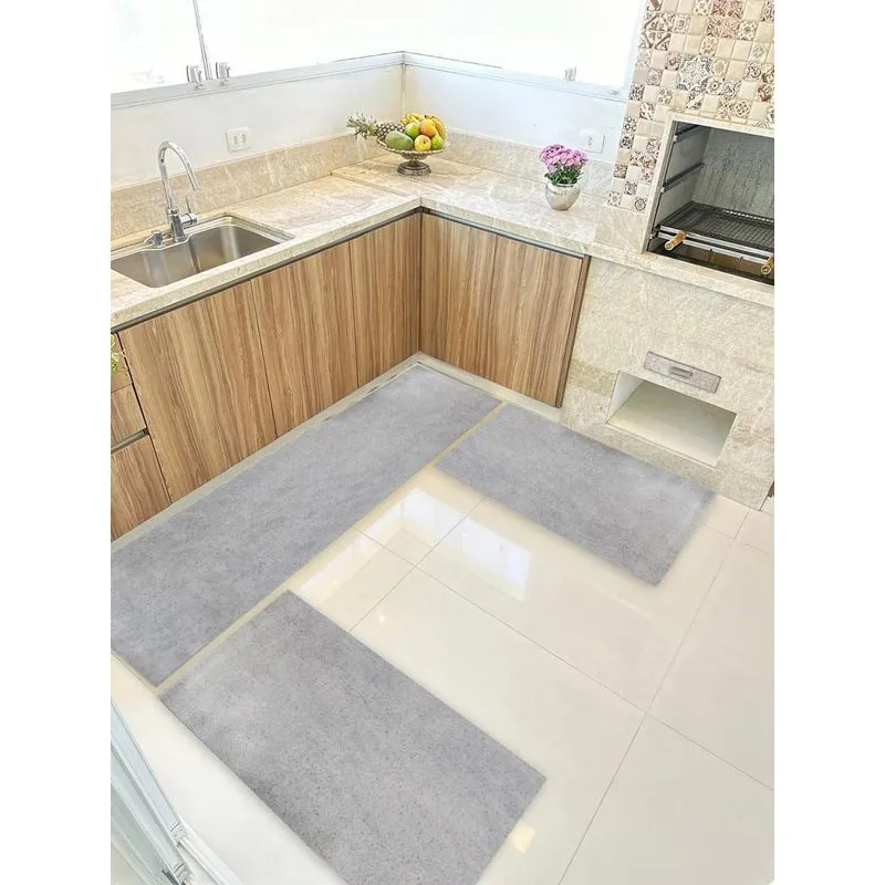 Kit 3 Peças Jogo Cozinha Passadeira Manta Vinilico Laminado