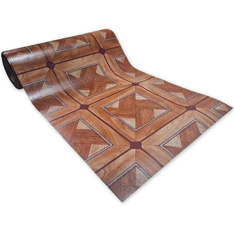 Passadeira Em Manta Vinilico Laminado 0,50x5,00m Amadeirado
