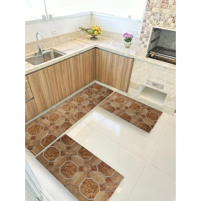 Kit 3 Peças Jogo Cozinha Passadeira Manta Vinilico Laminado