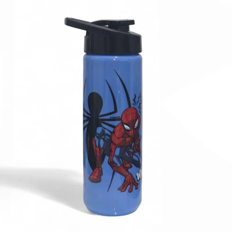 Garrafa De Água Squeeze Homem Aranha 700ml Em Plástico Para Academia Preto Plasduran Plásticos