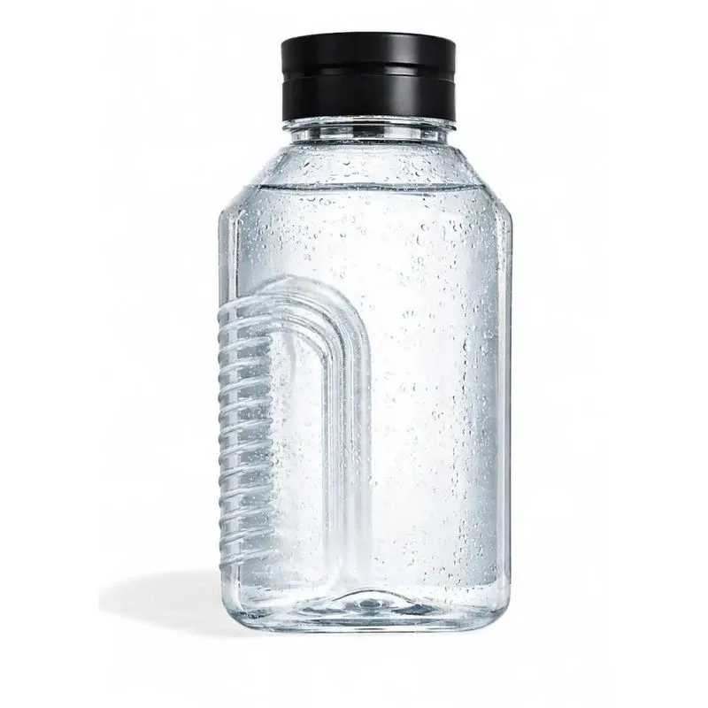 Garrafa Para Geladeira Tampa Estilo Cascata 1,5l Plástico Livre De Bpa Para Bebidas Preto