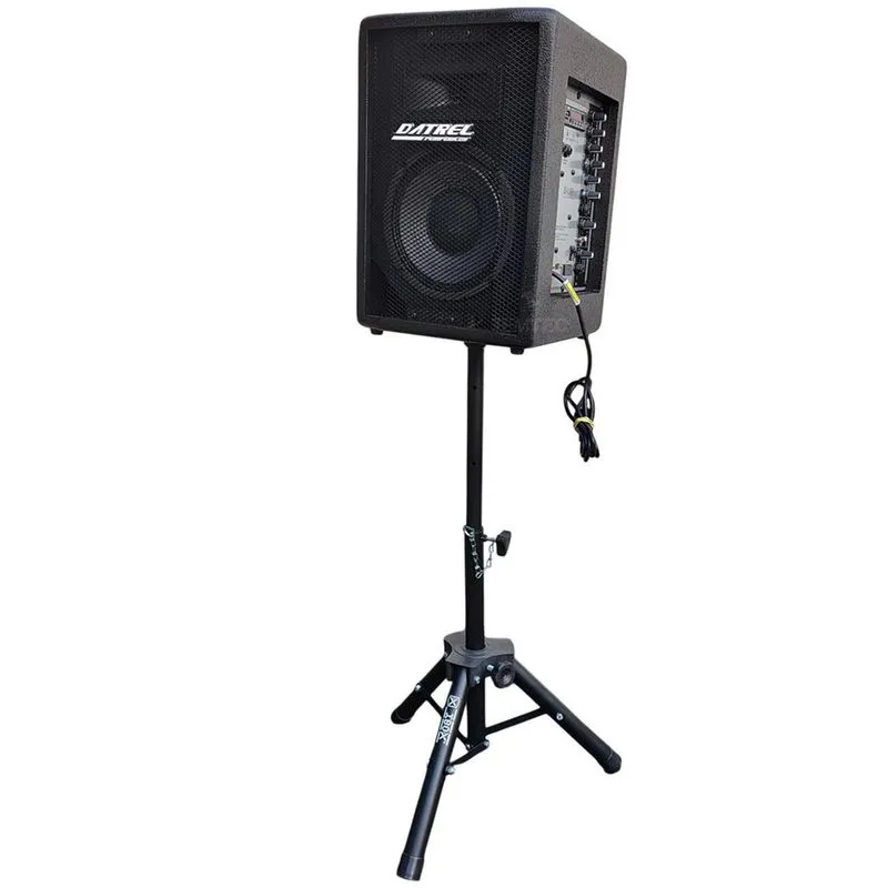 Kit caixa de som ativa 8 150W rms E tripé datrel prof