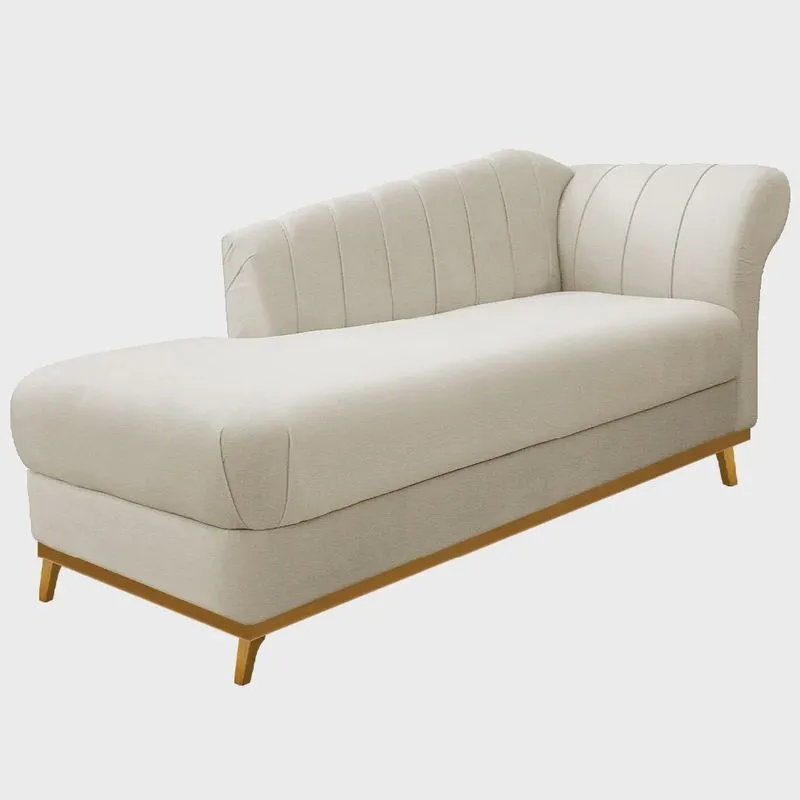 Recamier Vanessa 140cm Lado Esquerdo Corano Bege - Amarena Móveis