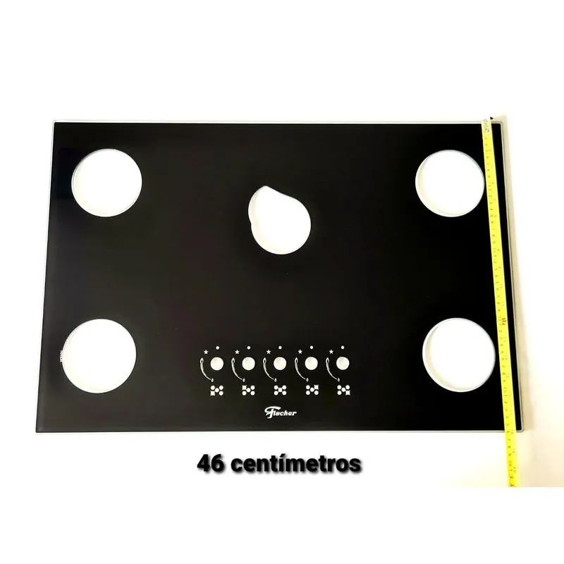 Mesa De Vidro Tampo Superior Para Cooktop Fischer 5 Bocas