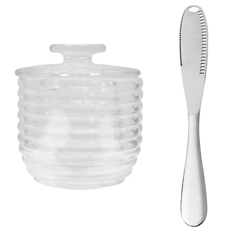 Manteigueira Francesa Com Faca Inox Ideal Café Da Tarde Mesa