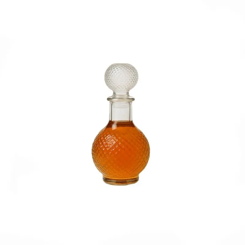 Porta Licor Pequena 40 Ml Whisk Licorleira Redonda Com Tampa