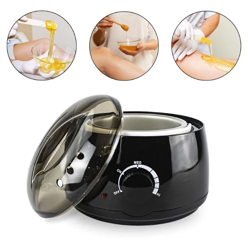 Mini Panela Preta Aquecedora Cera Quente Depilação 110/220v
