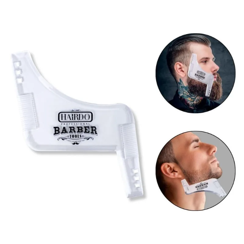 Molde Alinhador Pente Régua Barba Bigode Pézinho Barbearia