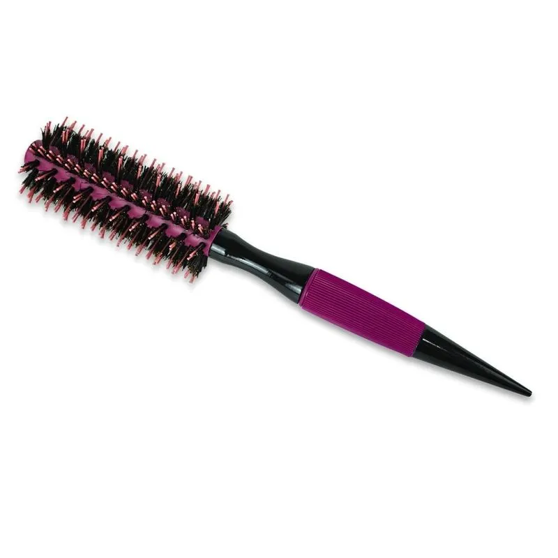 Escova Cabelo Térmica Redonda Cerdas Duplas 16mm Rosa