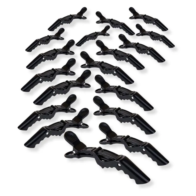 Kit 18 Presilhas Prendedor De Cabelo Bico Jacaré Crocodilo
