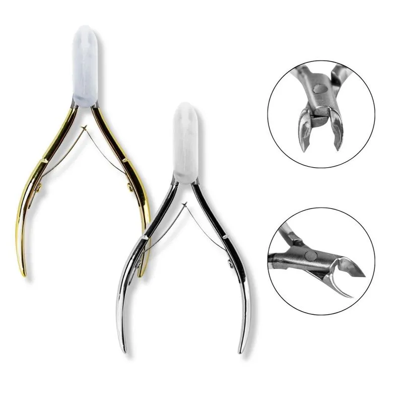 Kit 2 Alicates Removedor Cutícula Ergonômico Manicure Unhas