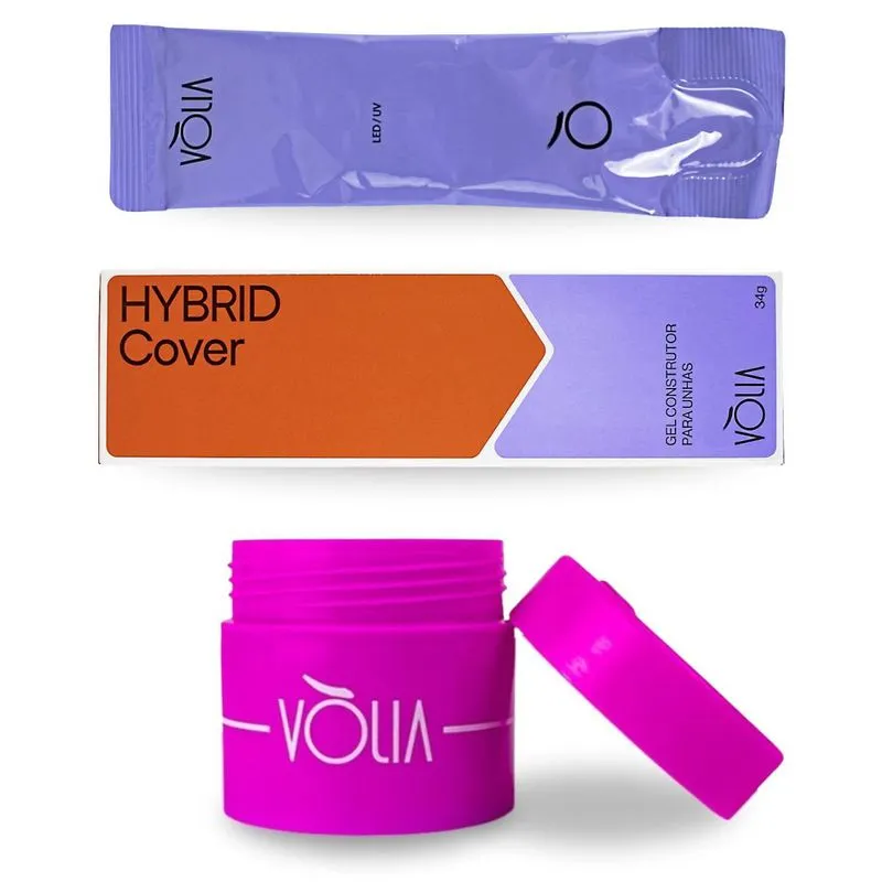 Refil Sachê Gel Led Uv Hybrid Cover, 34g + Pote Eco, Vlia
