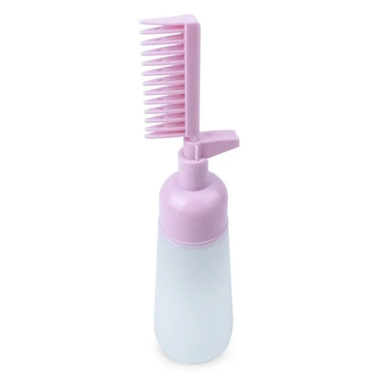 Kit 2 Pentes Frasco Aplicador De Tinta Cabelo 160ml Rosa