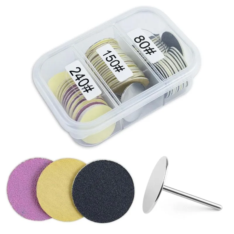 Kit 1 Broca Disco + 60 Lixa Refil Gramatura 80 150 240