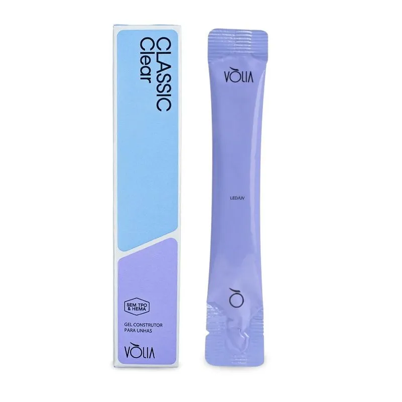Sachê Gel Classic Clear Sem Tpo E Hema Alongamento Vlia 14g