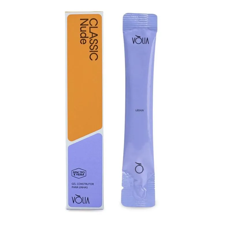 Refil Gel Classic Nude Sem Tpo E Hema Led/Uv Unha 14g Vlia