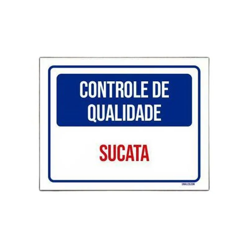Kit 5 Placas Controle De Qualidade Sucata