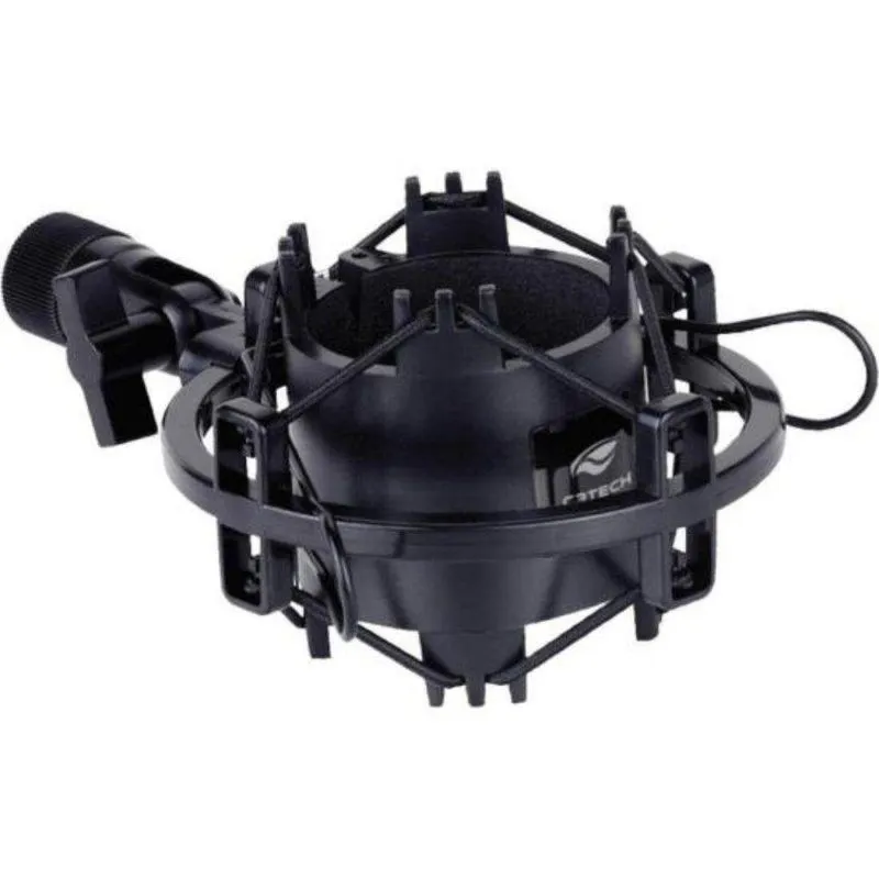 Suporte Antivibração para Microfone MI-S10 Antichoque Preto C3tech