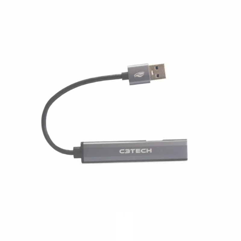 Hub Usb HU-330SI C3Tech Com 4 Portas Type-C
