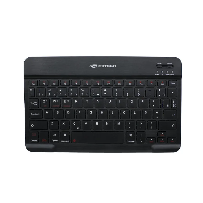 Teclado Sem Fio Mini Bluetooth C3Tech K-BT40BK Preto