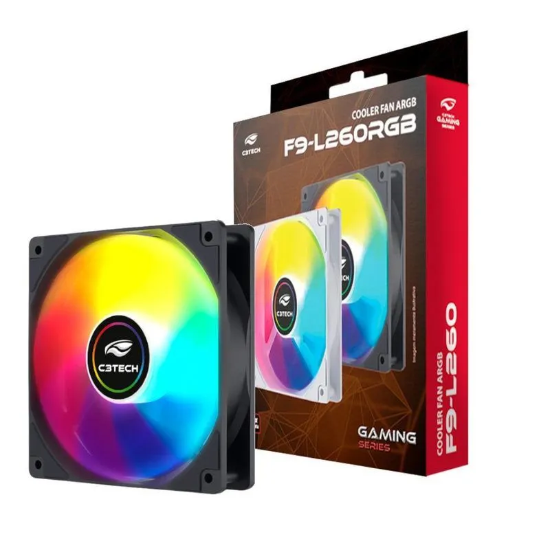 Cooler Fan F9-l260bk Argb 12cm C3tech