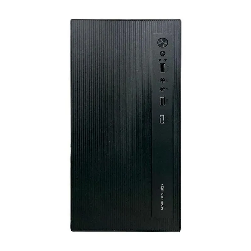 Gabinete Micro ATX MT-36BK Mid Tower Aço com Fonte 200W Preto