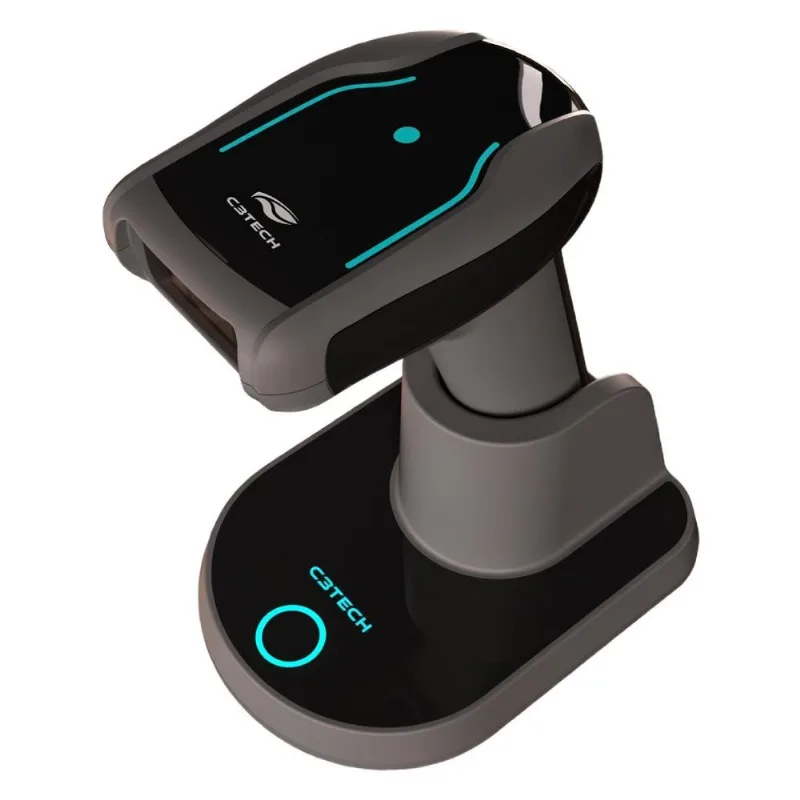 Leitor De Código De Barras E Qr Code - C3tech LB-W600S - Sem Fio - USB, 2.4G E Bluetooth - Preto