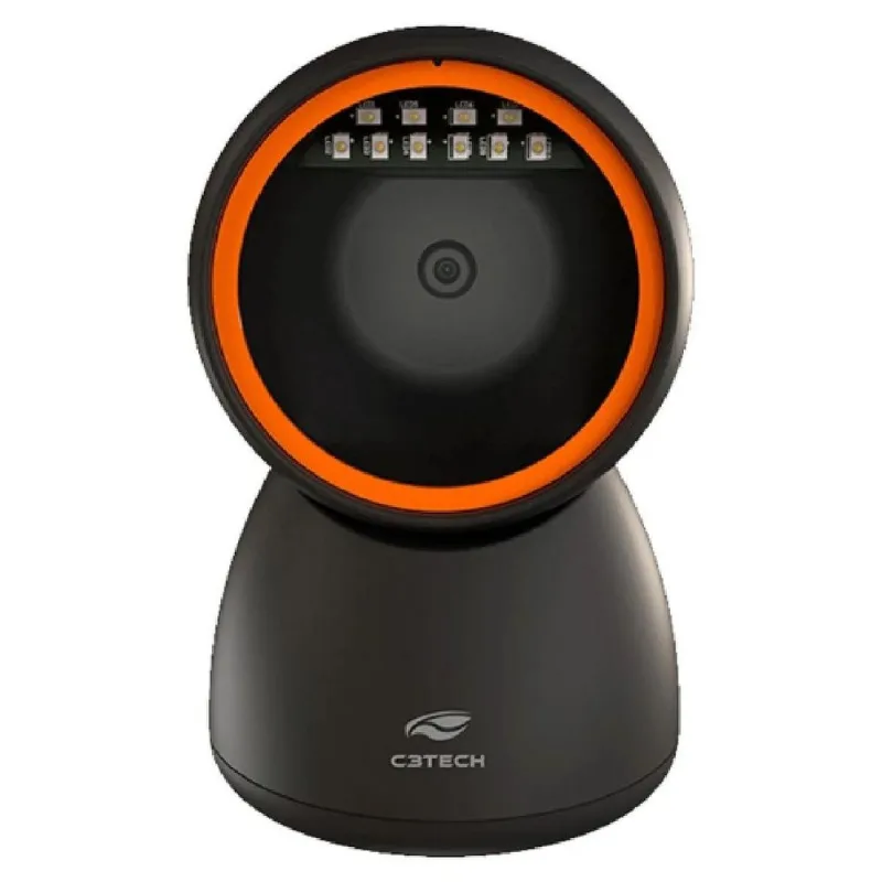 Leitor De Código De Barras E QR Code - C3Tech LB-D210 - USB - 1D E 2D - Lê Boletos, NF-e E Telas