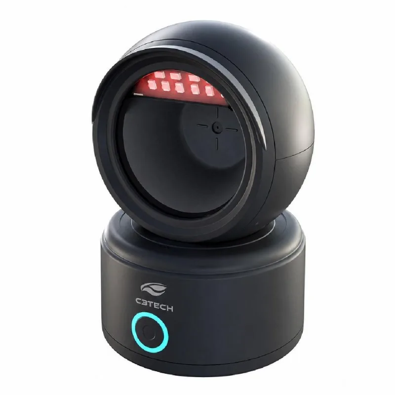 Leitor De Código De Barras E QR Code - C3Tech LB-D250 - USB - 2D - Lê Boletos, NF-e E Telas - Preto