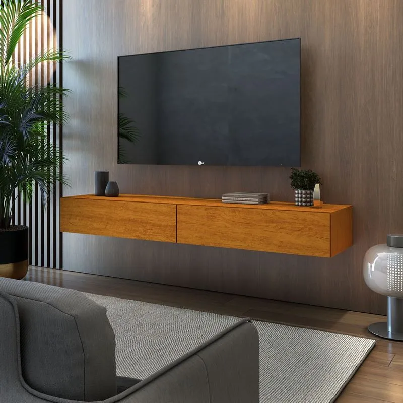 Rack suspensa estilosa design moderno clean para sala quarto sala de reunião escritorio moderno