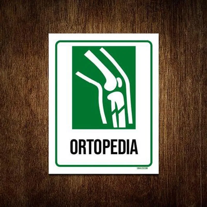 Kit 5 Placas Sinalização Hospitalar Ortopedia