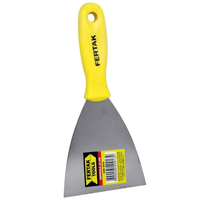 Espátula 10 cm Cabo Plastico Espelhado - Fertak
